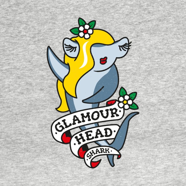 Glamourhead Shark - Funny Hammerhead Pun by propellerhead